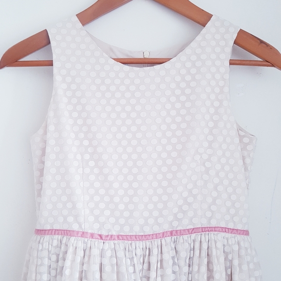 PIPPA & JULIE Ivory Tulle Polk-a-dot Tween Dress - Picture 2 of 12